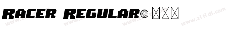 Racer Regular字体转换